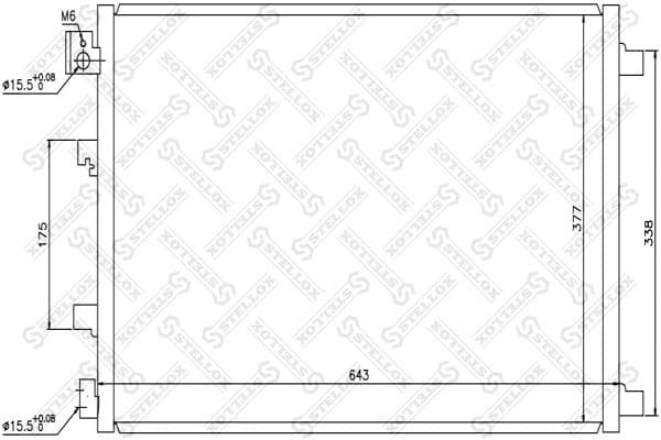 Condenser, air conditioning 10-45485-SX