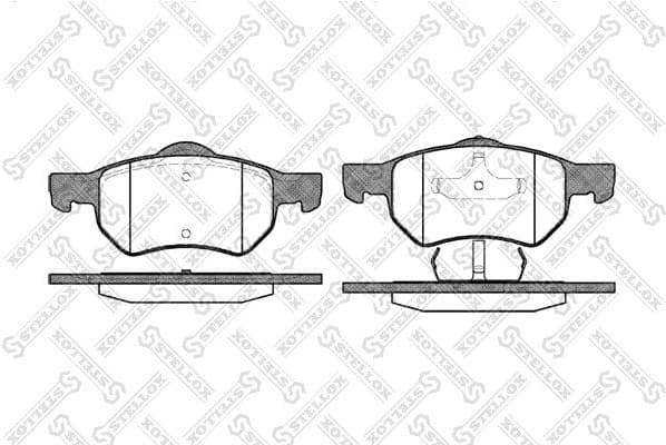 Brake Pad Set, disc brake 893 000-SX