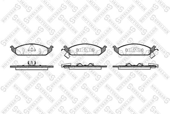 Brake Pad Set, disc brake 581 002B-SX