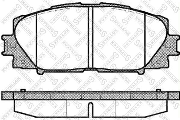Brake Pad Set, disc brake 002 009-SX