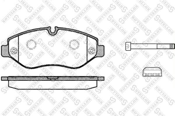 Brake Pad Set, disc brake 1256 000-SX