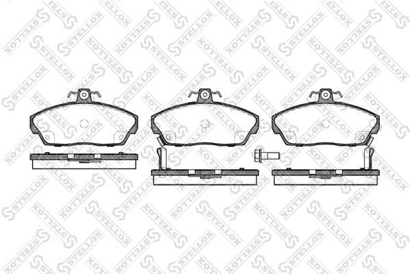 Brake Pad Set, disc brake 348 002B-SX