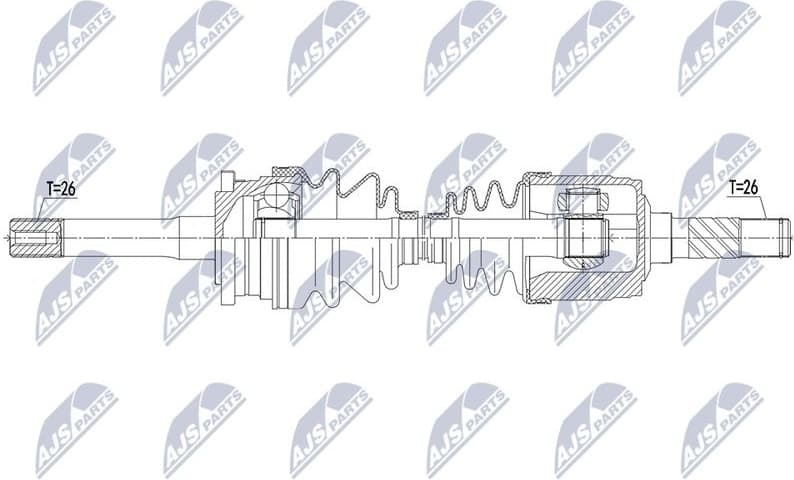 Drive Shaft NPW-MZ-066 - image 4