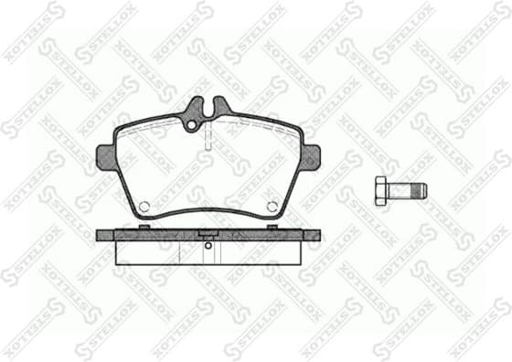 Brake Pad Set, disc brake 1155 000-SX