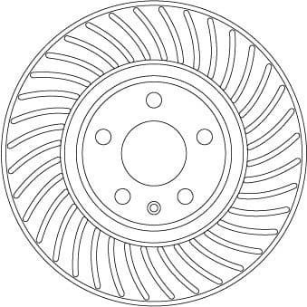 Brake Disc TRW SINGLE DF6950S