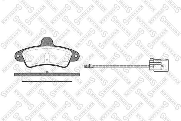 Brake Pad Set, disc brake 444 002-SX