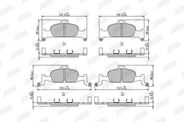 Brake Pad Set, disc brake 573627J - image 2