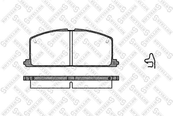 Brake Pad Set, disc brake 178 004-SX