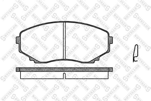 Brake Pad Set, disc brake 408 000-SX