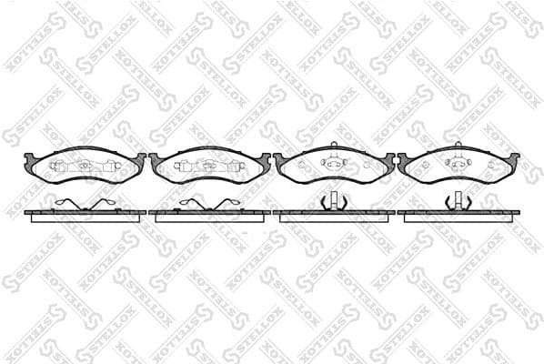 Brake Pad Set, disc brake 478 000B-SX