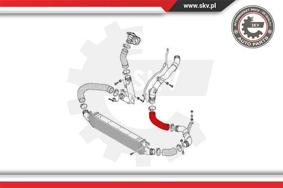 Charge Air Hose 43SKV212 - image 2