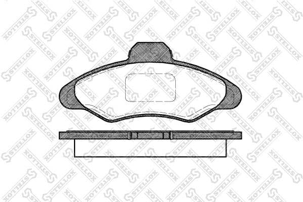 Brake Pad Set, disc brake 342 000-SX