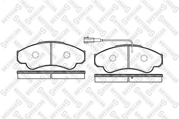 Brake Pad Set, disc brake 970 001B-SX