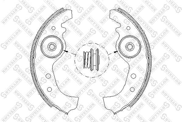 Brake Shoe Set 026 101-SX