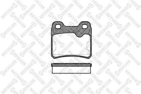 Brake Pad Set, disc brake 293 010-SX