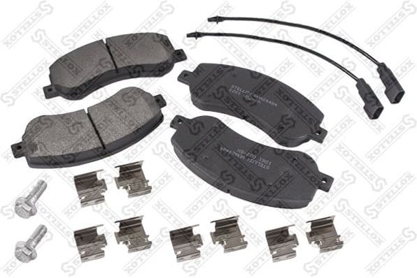 Brake Pad Set, disc brake 1261 002-SX
