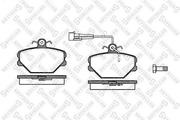 Brake Pad Set, disc brake 275 002-SX
