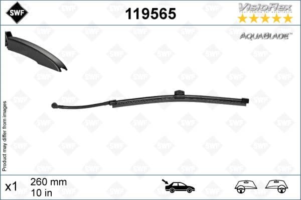 Wiper Blade DAS ORIGINAL REAR 119565