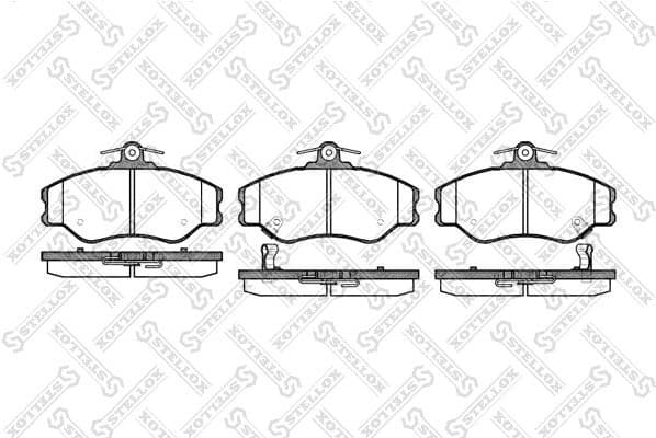 Brake Pad Set, disc brake 505 002-SX