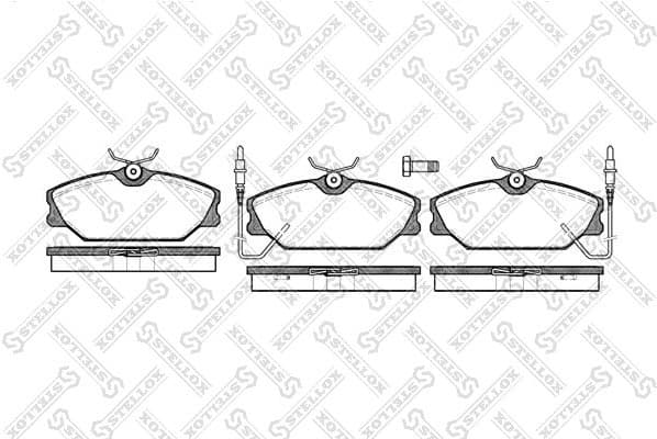 Brake Pad Set, disc brake 219 002B-SX