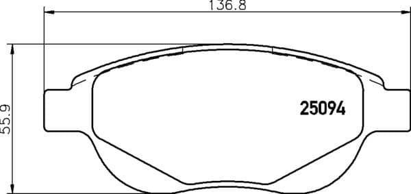Brake Pad Set, disc brake PRIME LINE P61137