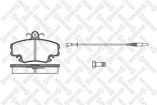 Brake Pad Set, disc brake 152 002-SX