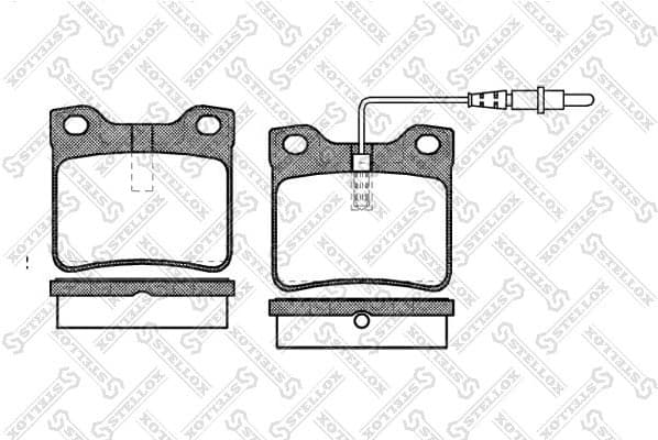 Brake Pad Set, disc brake 332 022B-SX