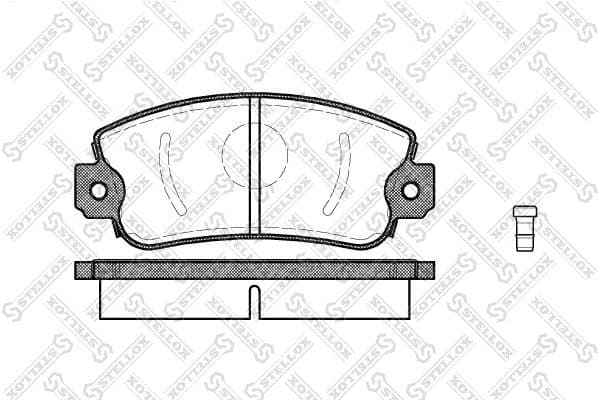 Brake Pad Set, disc brake 383 002-SX