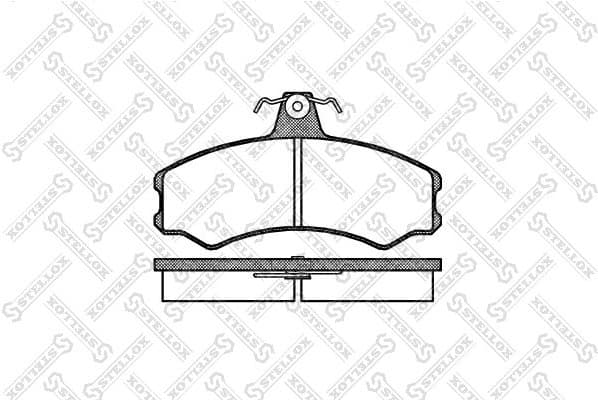 Brake Pad Set, disc brake 154 002-SX