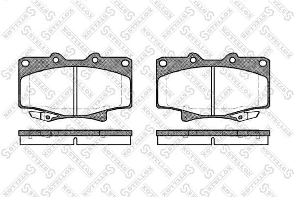 Brake Pad Set, disc brake 440 004-SX