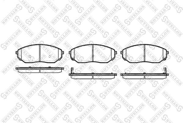 Brake Pad Set, disc brake 1052 002B-SX