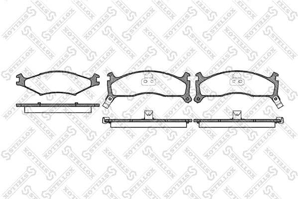 Brake Pad Set, disc brake 611 002-SX