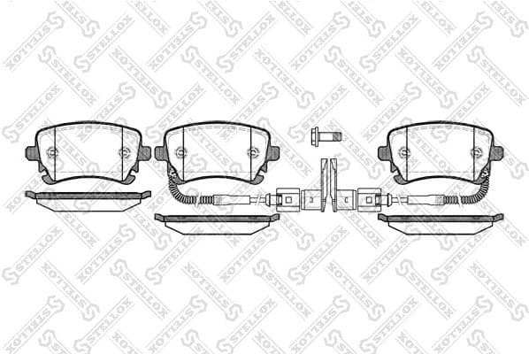 Brake Pad Set, disc brake 908 002-SX