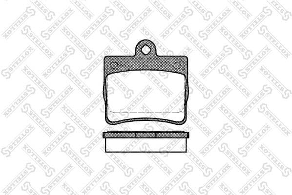 Brake Pad Set, disc brake 641 000B-SX