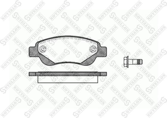 Brake Pad Set, disc brake 1188 000-SX
