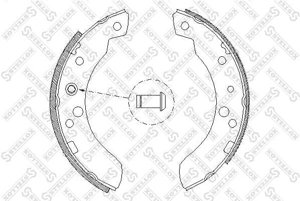 Brake Shoe Set 122 100-SX