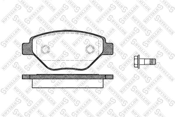 Brake Pad Set, disc brake 988 000-SX