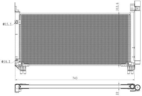Condenser, air conditioning EASY FIT 350466