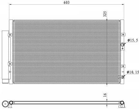 Condenser, air conditioning EASY FIT 350487