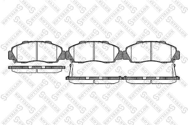 Brake Pad Set, disc brake 362 032B-SX