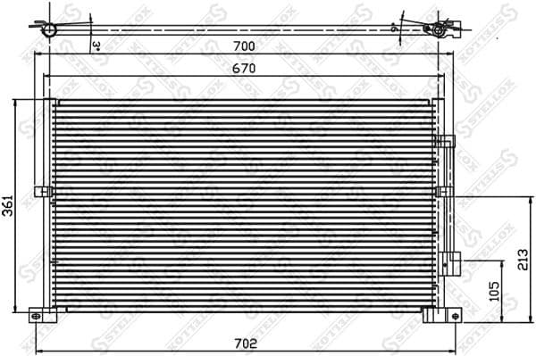 Condenser, air conditioning 10-45218-SX