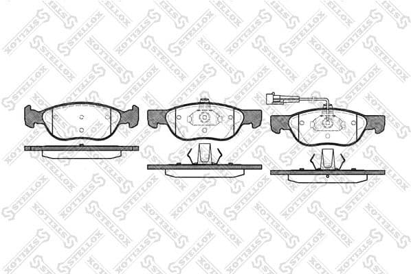Brake Pad Set, disc brake 598 011B-SX