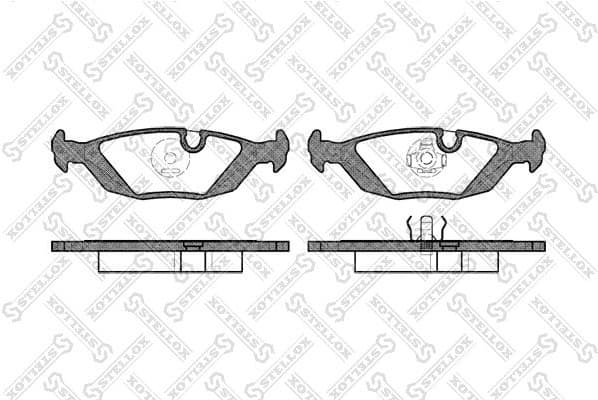 Brake Pad Set, disc brake 166 010B-SX