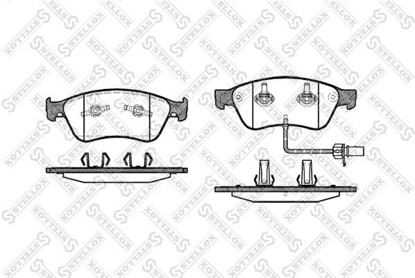 Brake Pad Set, disc brake 1067 002-SX