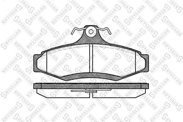 Brake Pad Set, disc brake 657 010B-SX