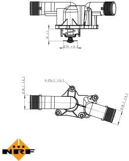 Thermostat, coolant EASY FIT 725050