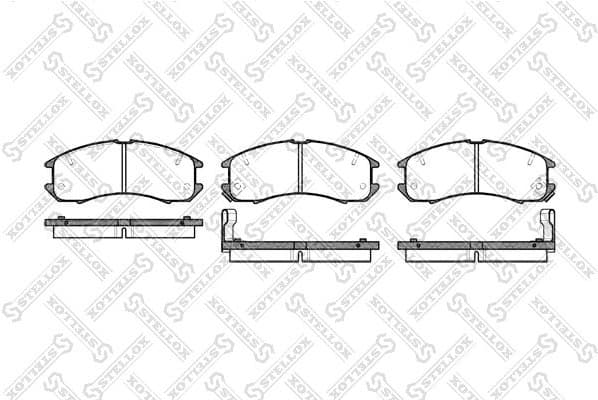 Brake Pad Set, disc brake 284 002-SX