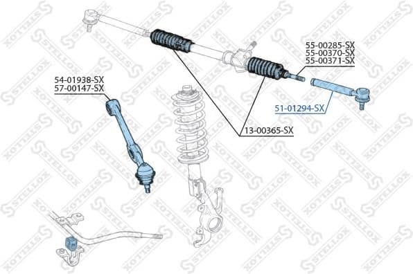 Tie Rod End 51-01294-SX - image 2