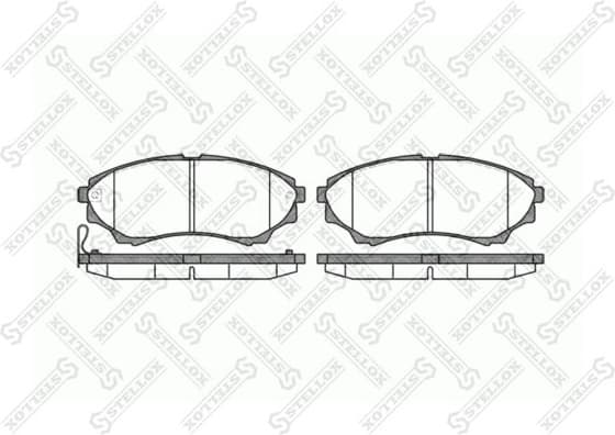 Brake Pad Set, disc brake 1162 000-SX