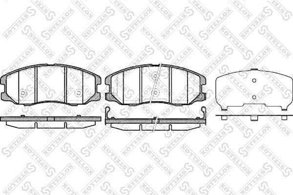 Brake Pad Set, disc brake 001 094B-SX